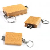 pendrive modelo AC - LIBRO MADERA